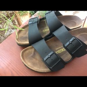 Birkenstock Arizona suede leather sandals